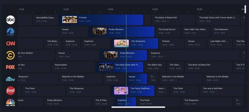 Diagram comparing broadcast TV schedule duration with VOD replay runtime to identify missing scenes.